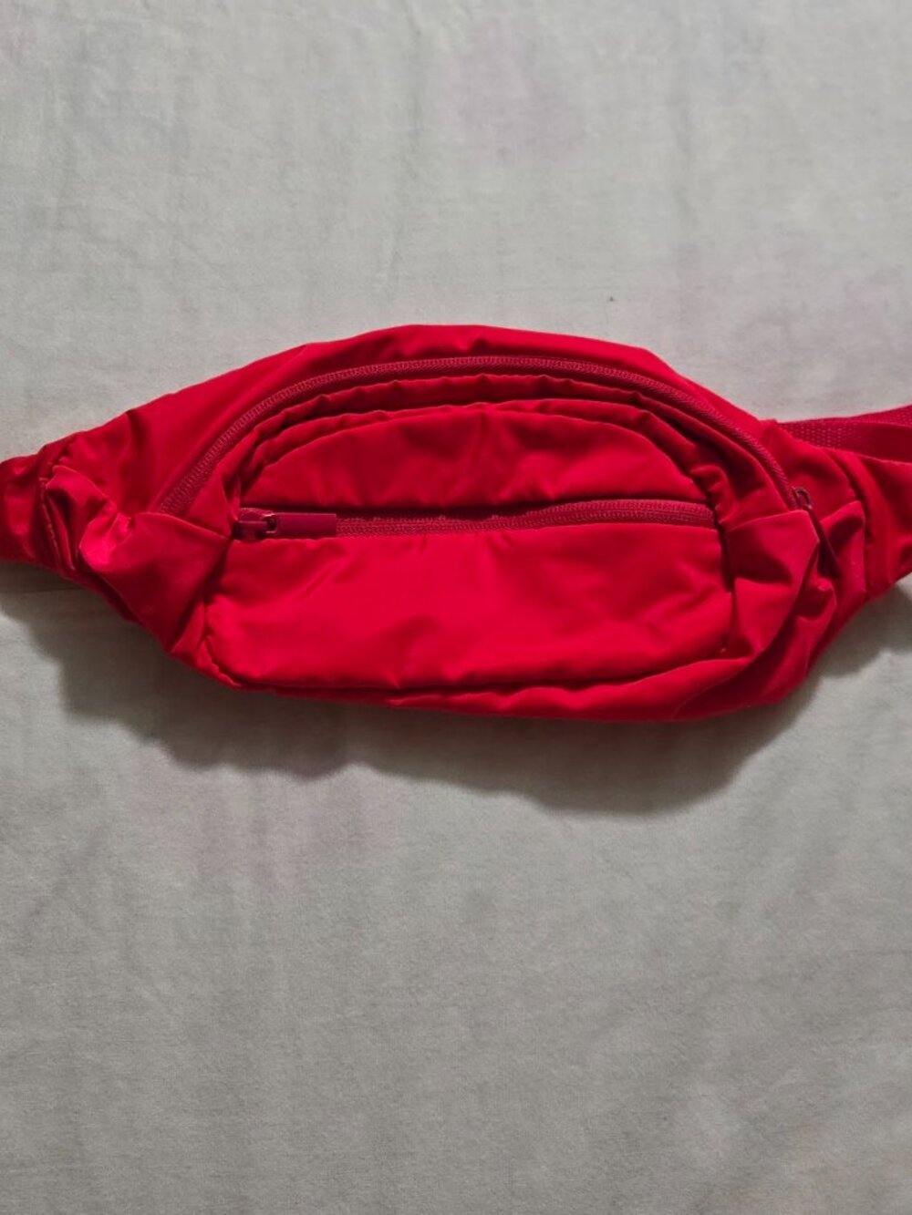 Vibrant Red Nylon Everywhere Belt Bag Crossbody Fanny Pack Sling Pouch